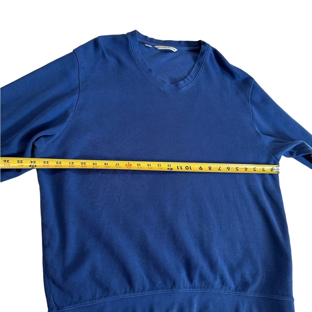 Cutter & Buck V-Neck Blue Sweatshirt Size Large - Picture 14 of 17